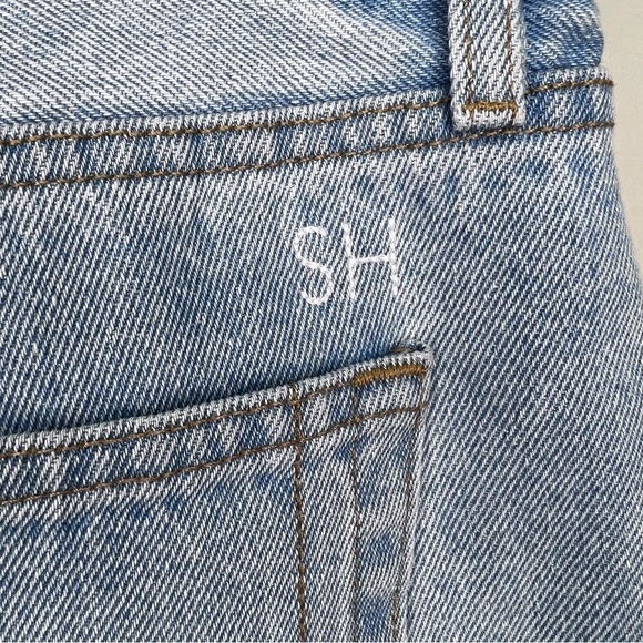 Still Here Tate High Rise Straight Leg Jeans in Vintage Blue Size 28 100% Cotton - Picture 9 of 15